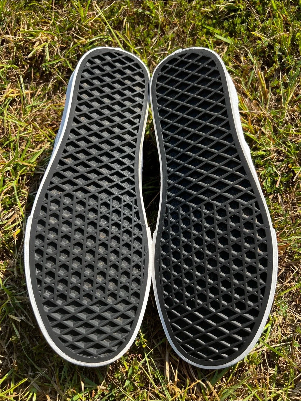 CLEAN Vans size 9 Womens Slip On Checkerboard Silver shoes